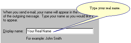 Type your real name.